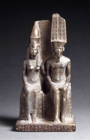 Parties féminine et masculine de Dieu, Egypte antique Sculpture conservée au musée du Louvre
