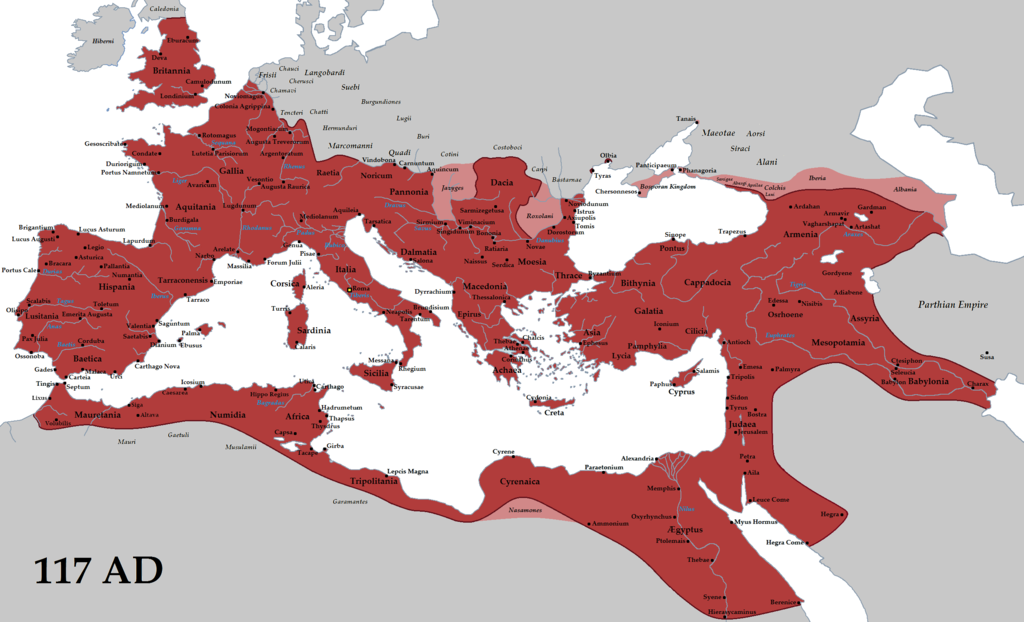 L'étendue du puissant empire romain